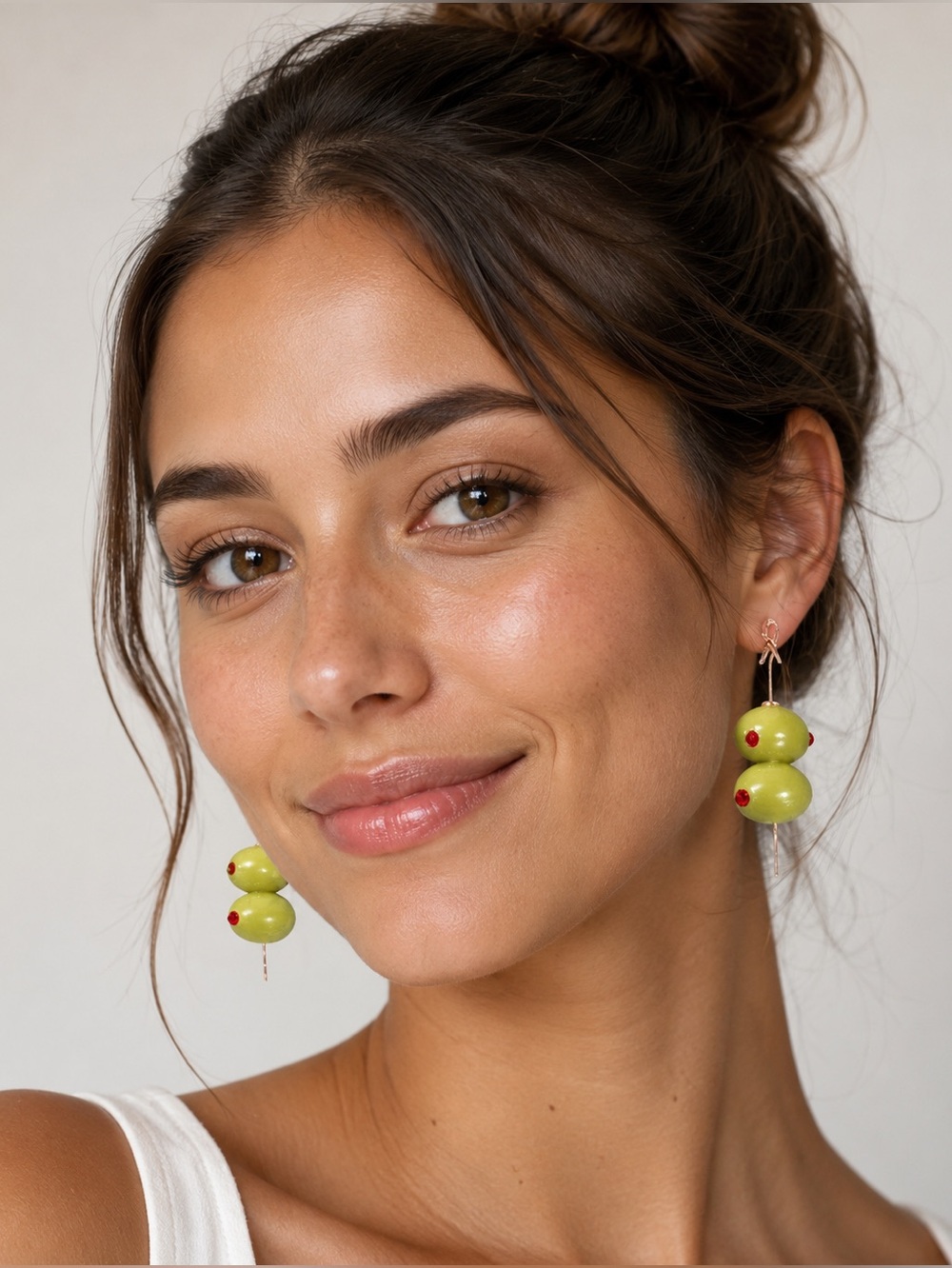 Olive with Pimento  earrings.